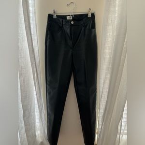 Aritzia High Waisted leather pants